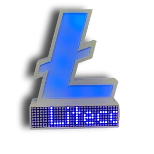 Litecoin Crypto Price Ticker Display